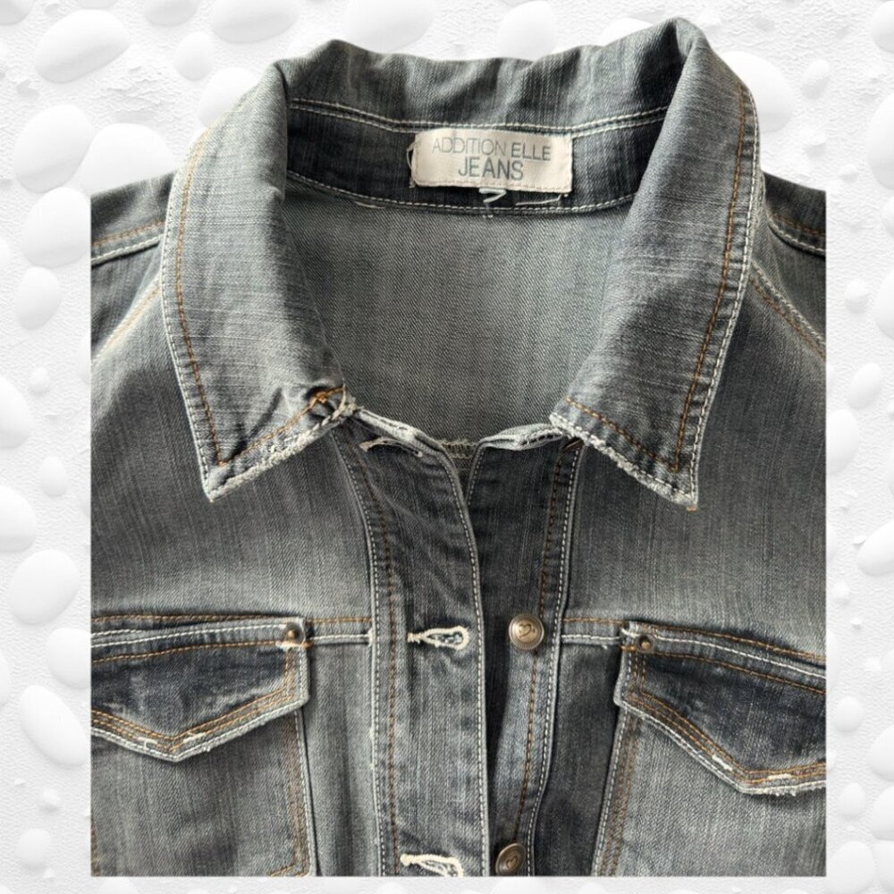 Addition Elle Jean Jacket with Sequined Scull - 2X - NWT - Picture 3 of 15